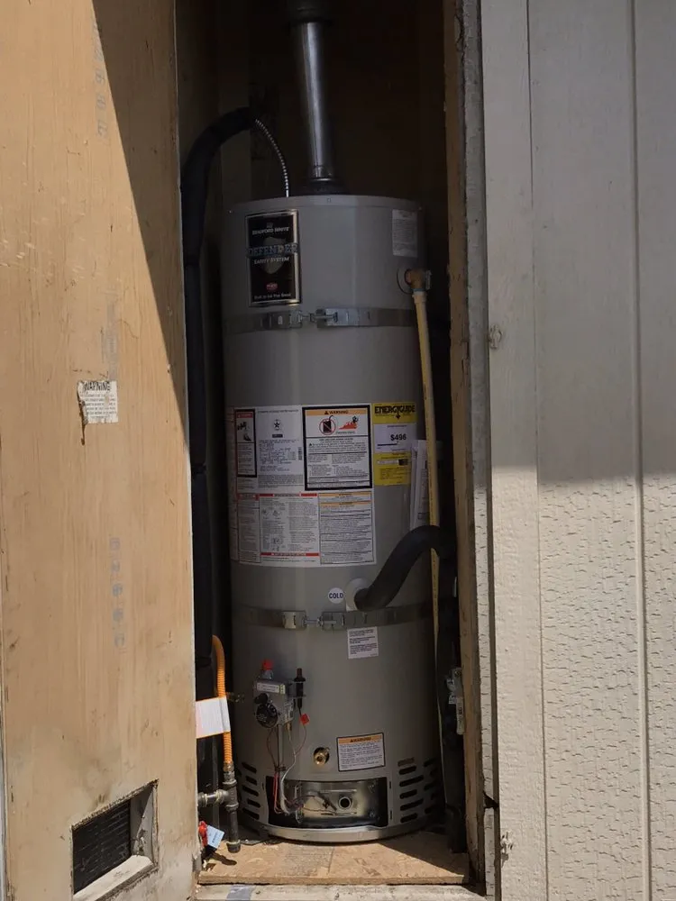Slide of Emergency Water Heater and Plumbing