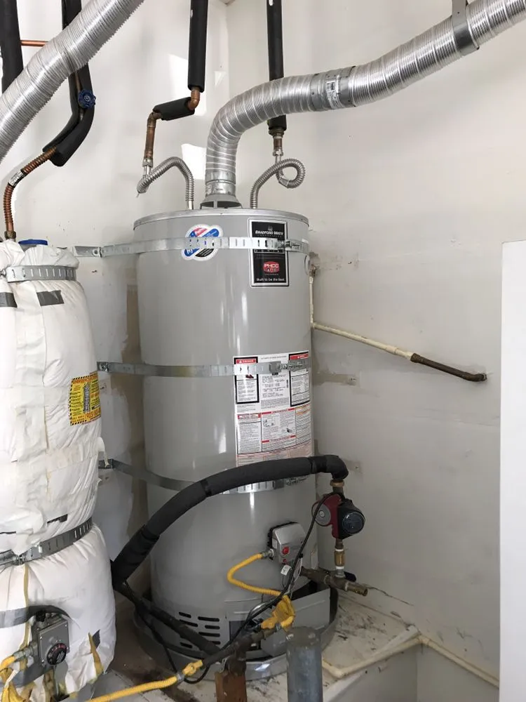 Slide of Emergency Water Heater and Plumbing