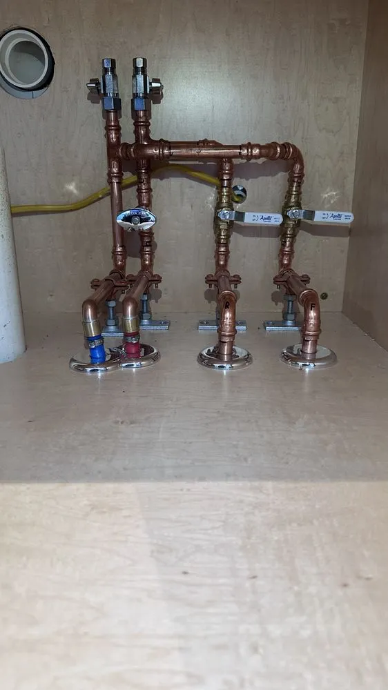 Slide of Emersons plumbing