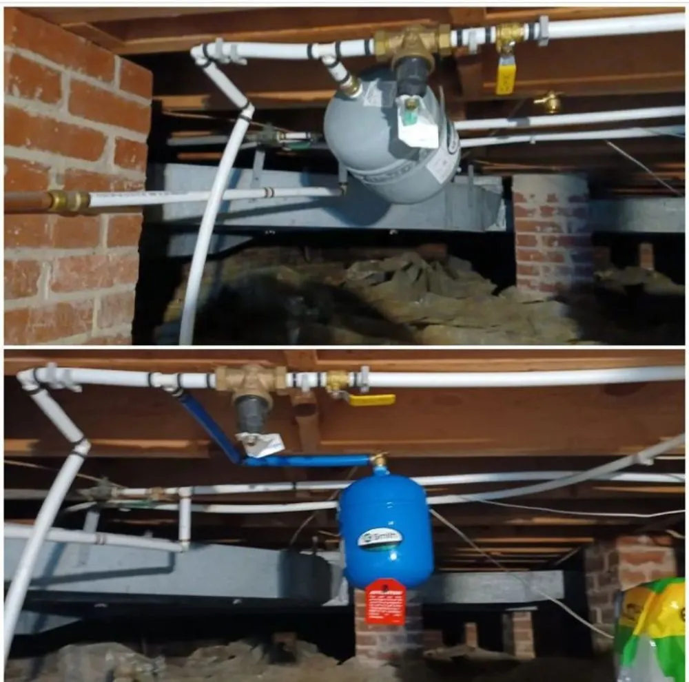 Slide of Empire drain & water