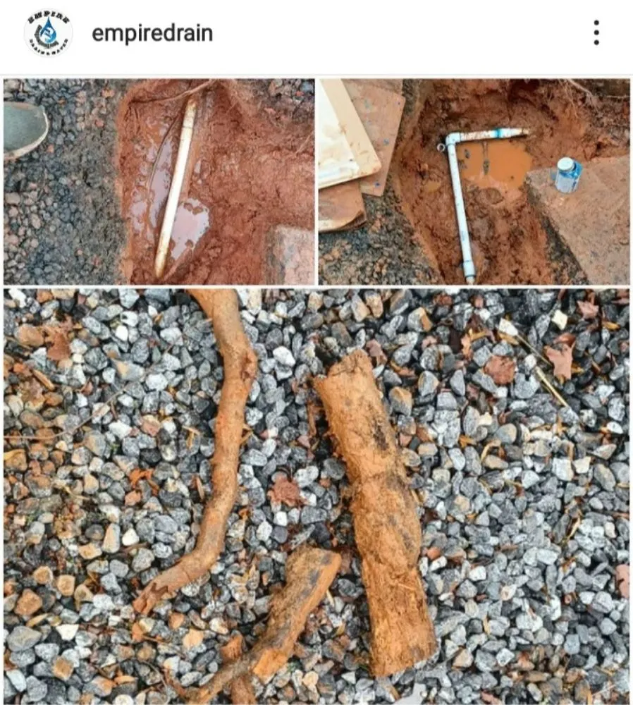 Slide of Empire drain & water