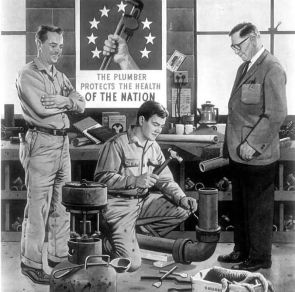 Slide of Empire drain & water