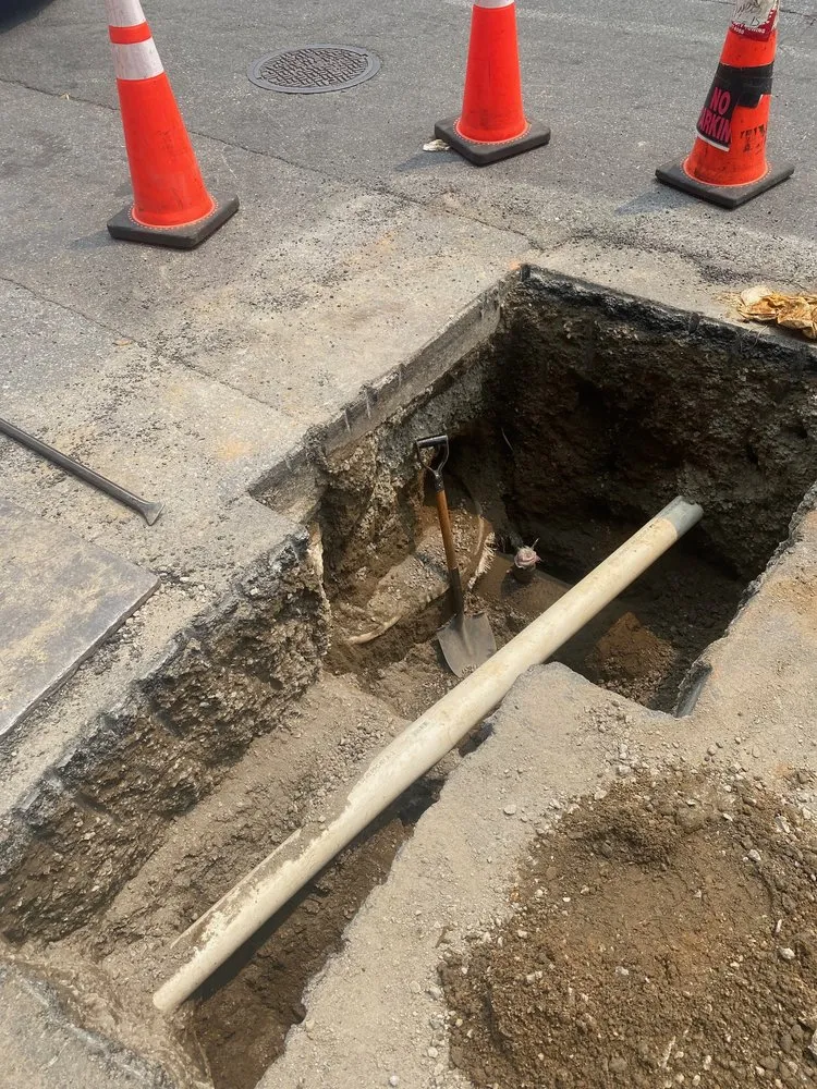 Slide of Empire Water Main & Sewer