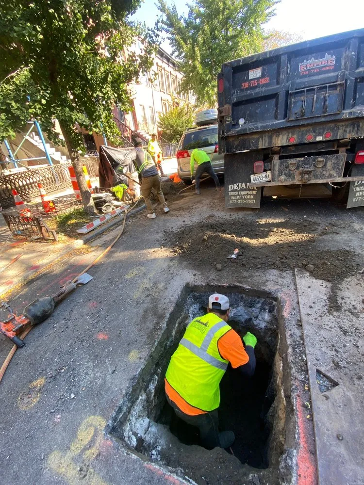 Slide of Empire Water Main & Sewer