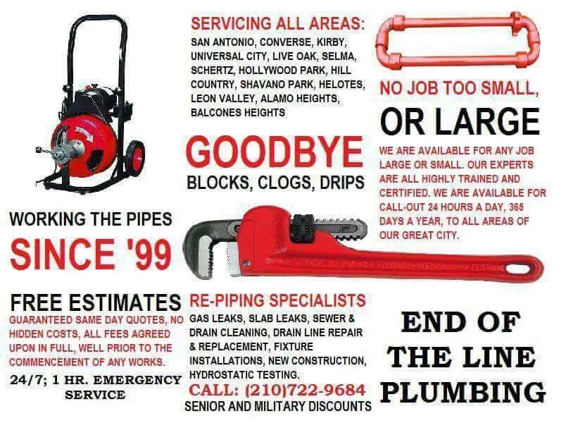 Slide of End Of The Line Plumbing