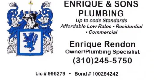 Slide of Enrique and Sons Plumbing