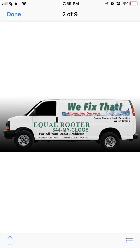 Slide of Equal Rooter Plumbing and Drain