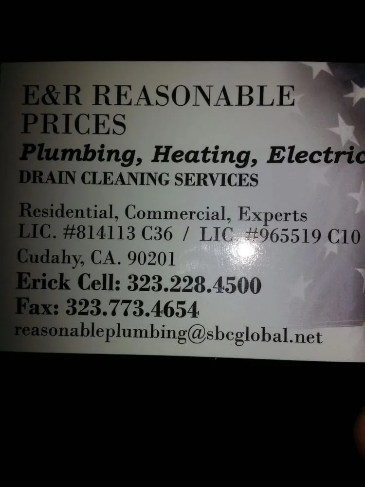 Quality water heater service service in Cudahy, CA - E&r Reasonable Prices Electrical & Plumbing & Heating