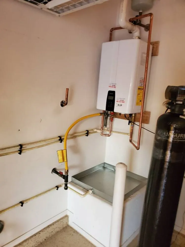 Slide of ER Tankless Water Heaters and Plumbing