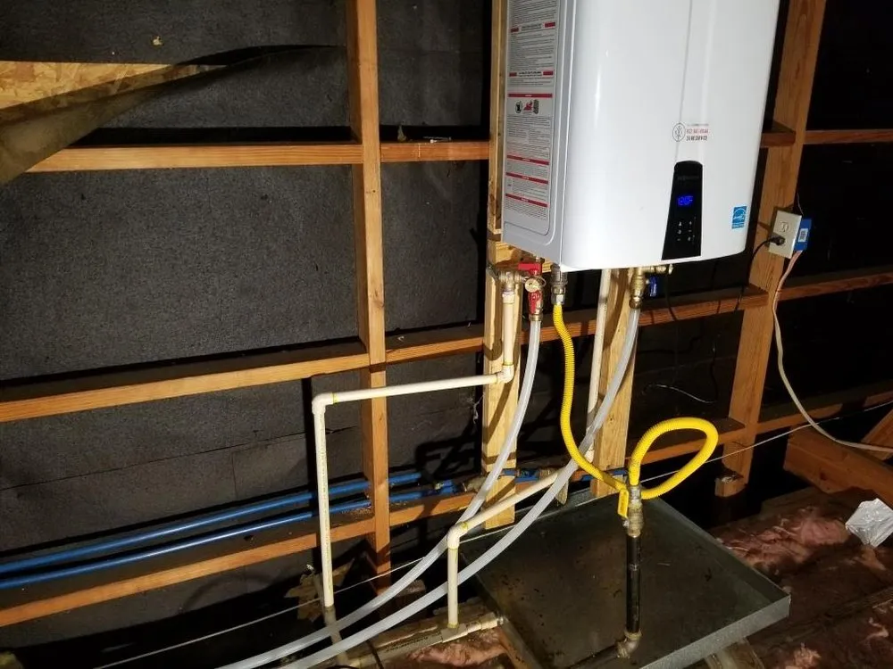 Slide of ER Tankless Water Heaters and Plumbing