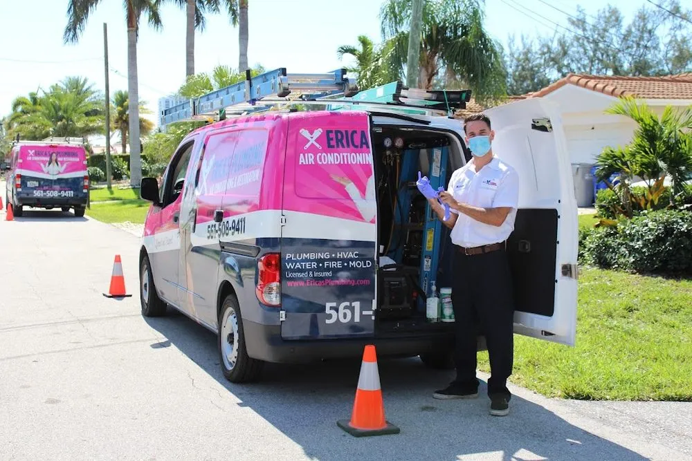 Slide of Erica's Plumbing Air Conditioning & Restoration