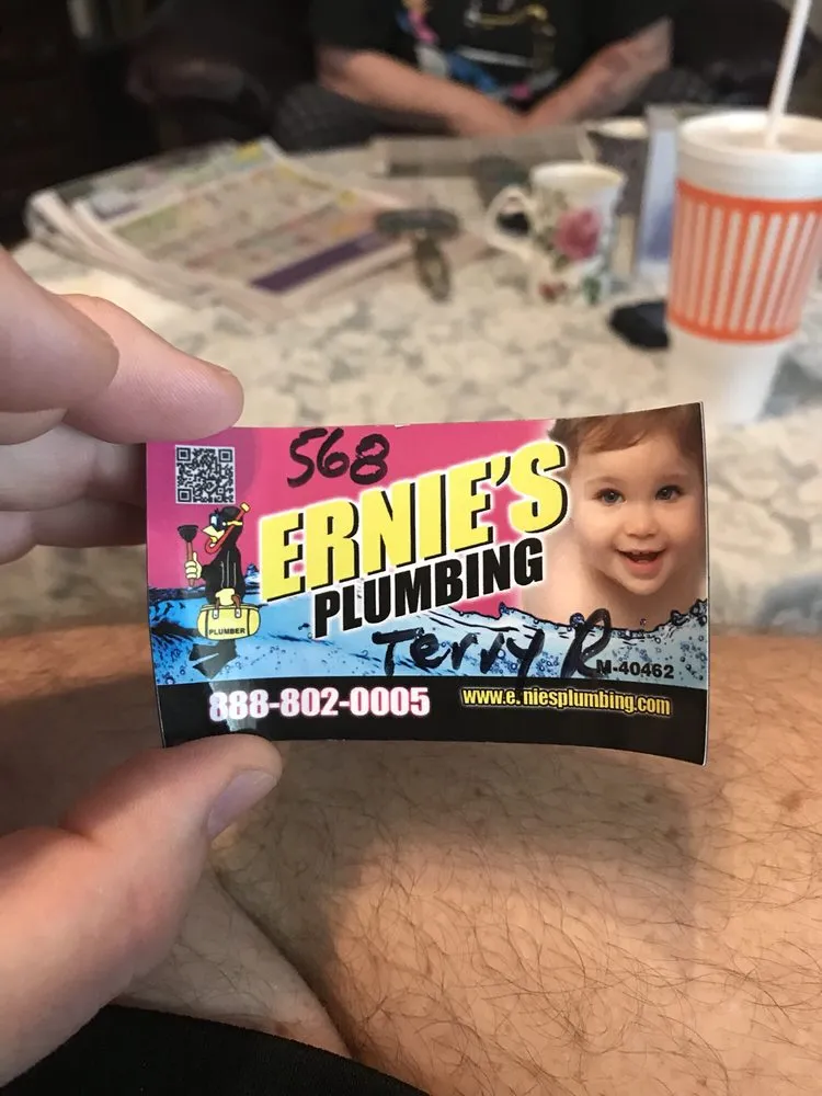 Slide of Ernie's Plumbing Service