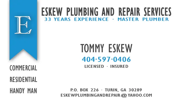 Eskew Plumbing And Repair Logo