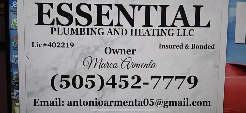 Slide of Essential Plumbing and Heating