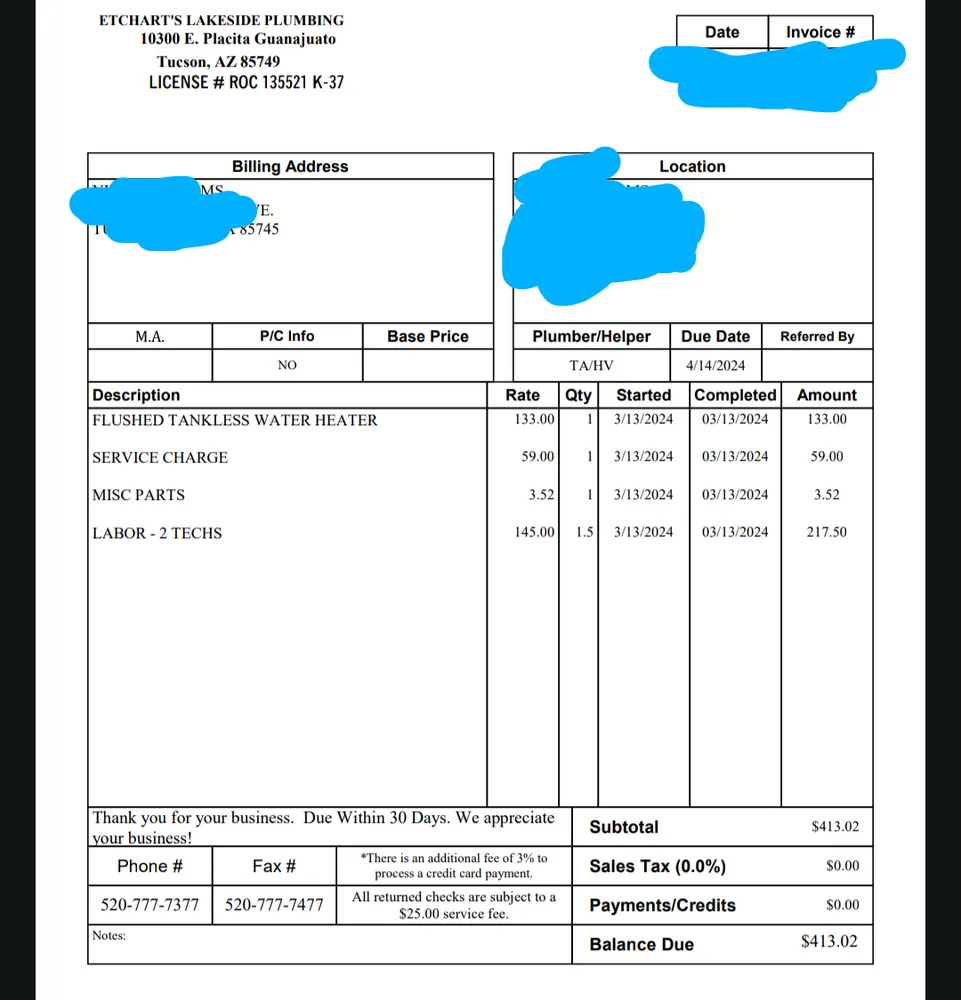 Slide of Etchart's Lakeside Plumbing, Inc