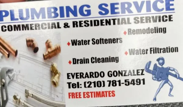 Everardo Gonzalez plumbing Service Logo