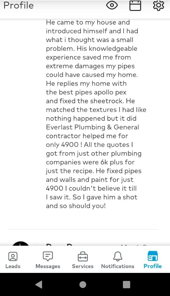 Slide of Everlast Plumbing & General Contractors