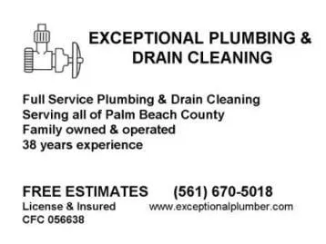 Slide of Exceptional Plumbing and Drain Cleaning