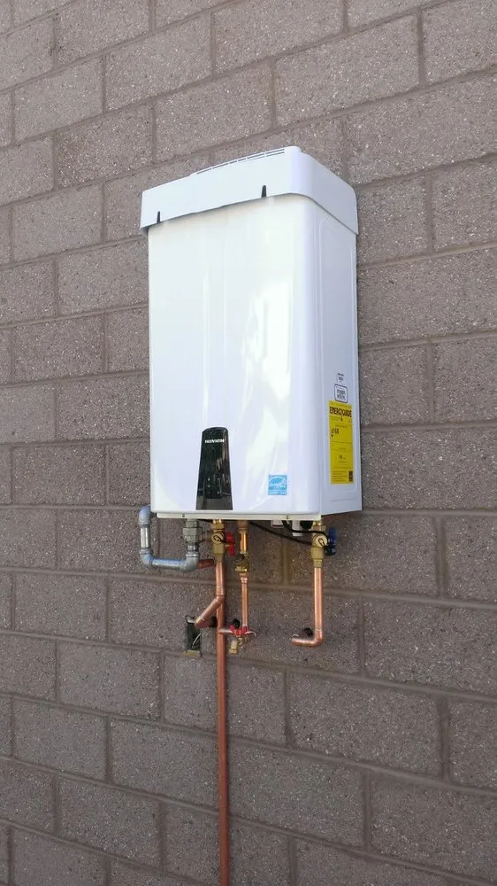 Slide of Exclusively Tankless