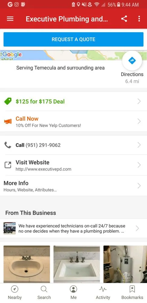 Slide of Executive Plumbing and Drain