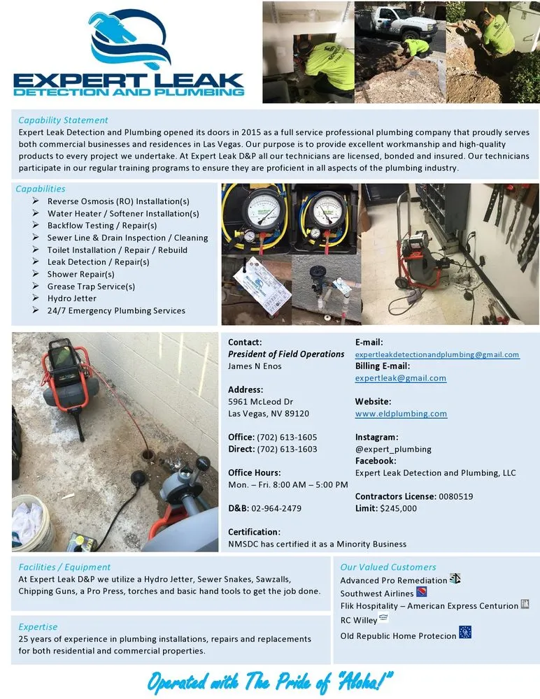 Slide of Expert Leak Detection and Plumbing