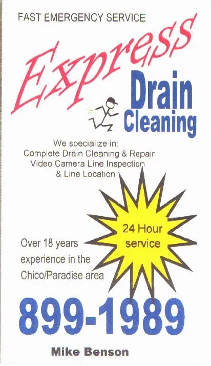 Slide of Express Drain Cleaning