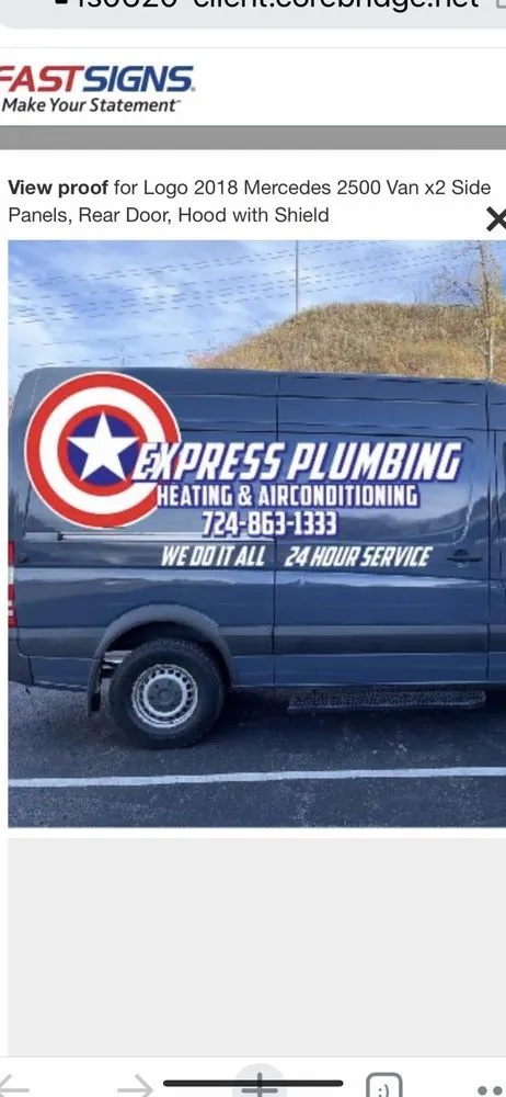 Slide of Express Plumbing