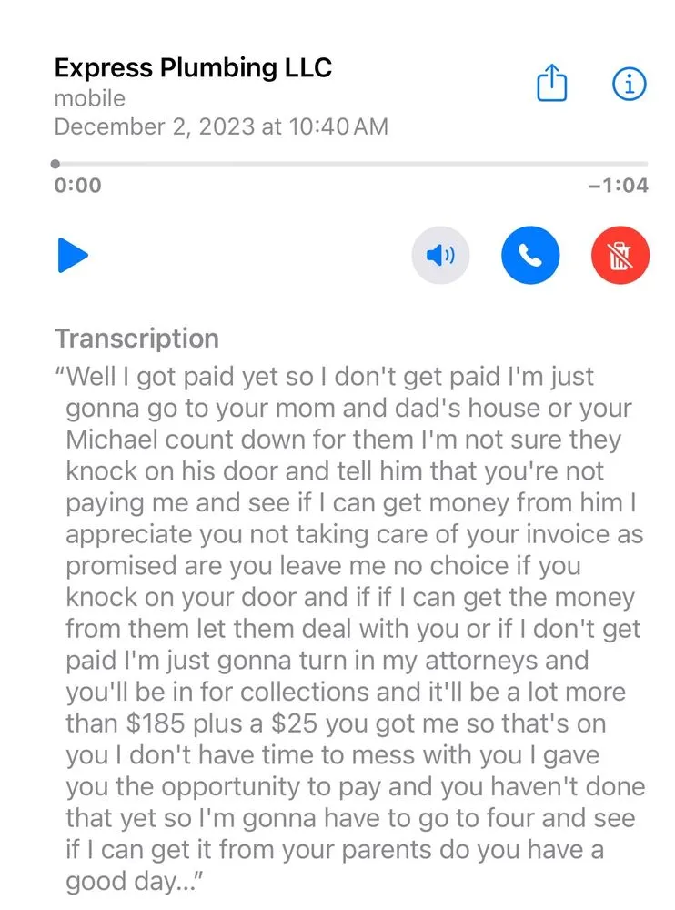 Slide of Express Plumbing