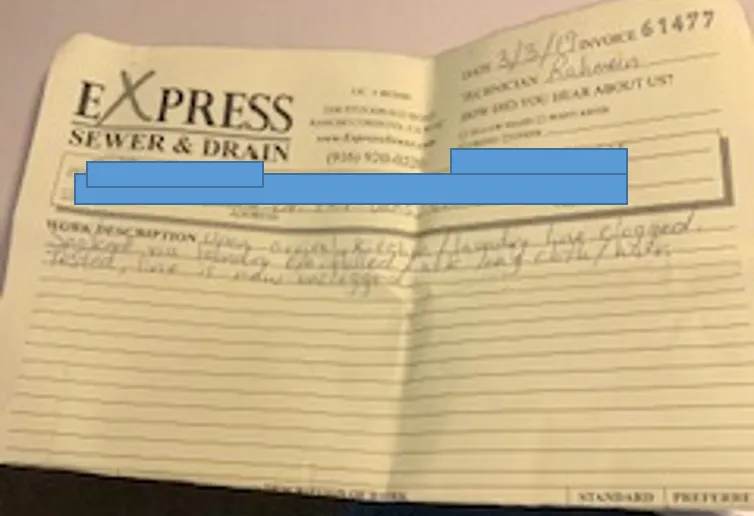 Slide of Express Sewer & Drain