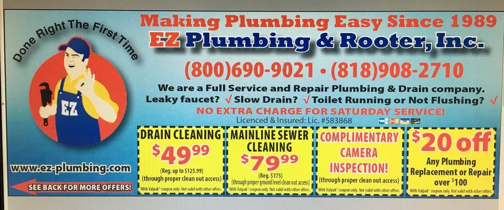 Slide of EZ Plumbing