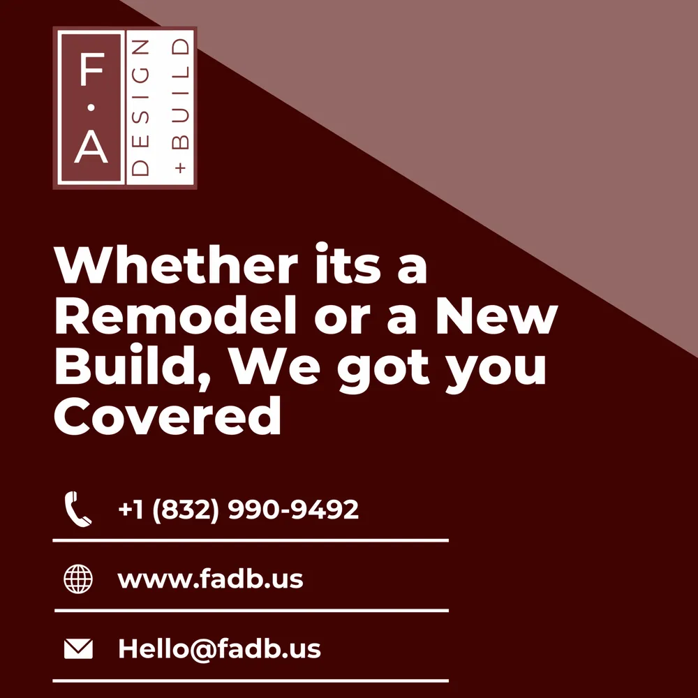 Affordable drain cleaning service in Houston, TX - F A Design & Build