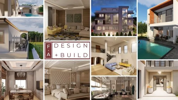 F A Design & Build Logo