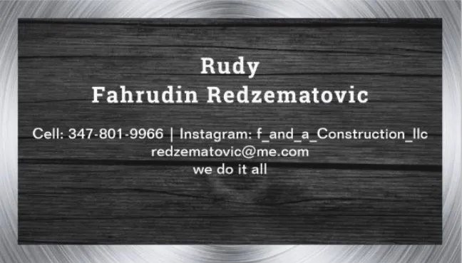 Slide of F&A Construction