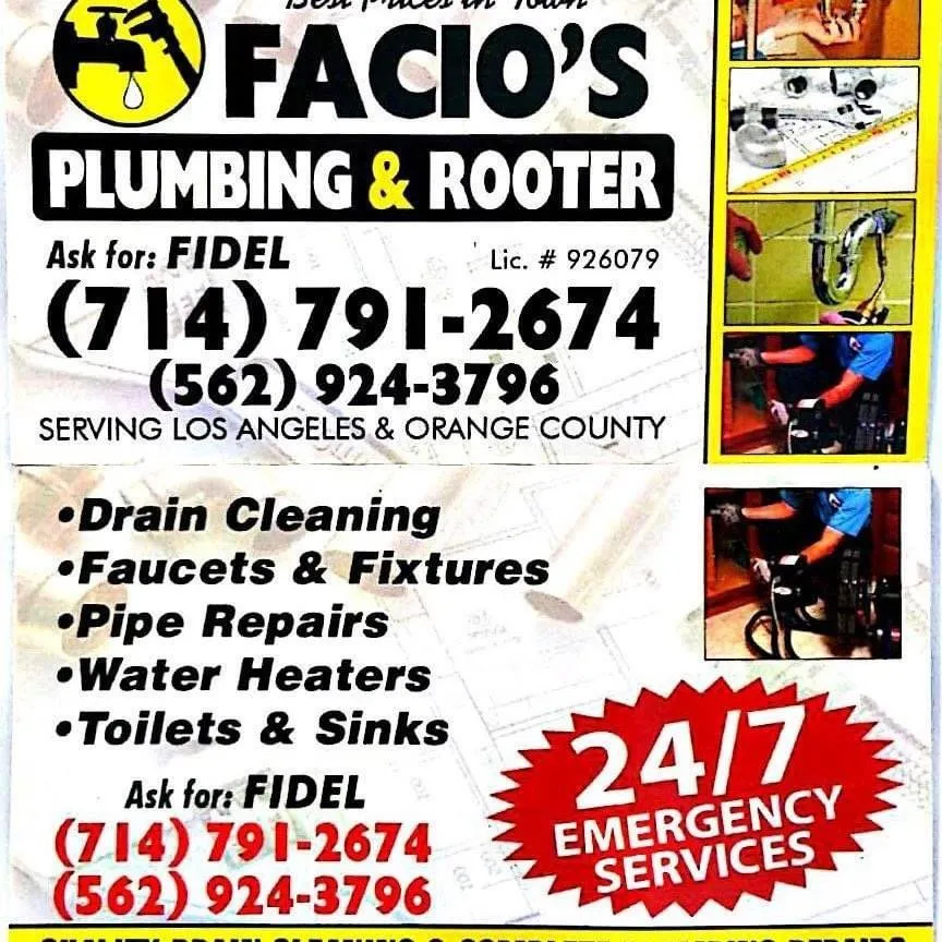 Slide of Facio's Plumbing & Rooter