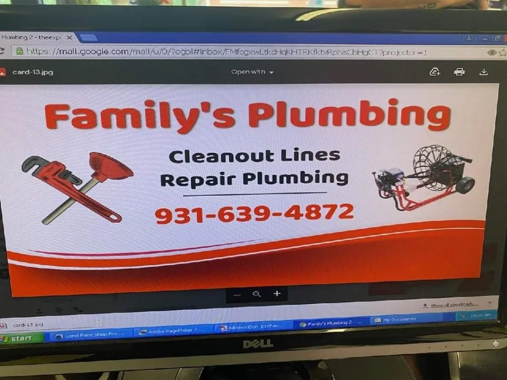 Slide of Family's Plumbing