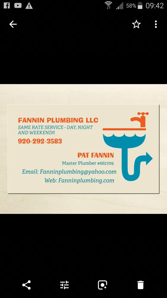 Slide of Fannin Plumbing