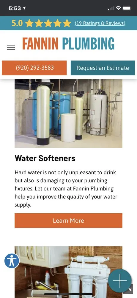 Slide of Fannin Plumbing