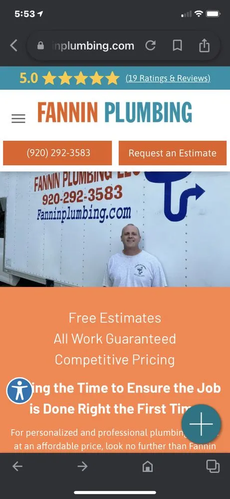 Slide of Fannin Plumbing