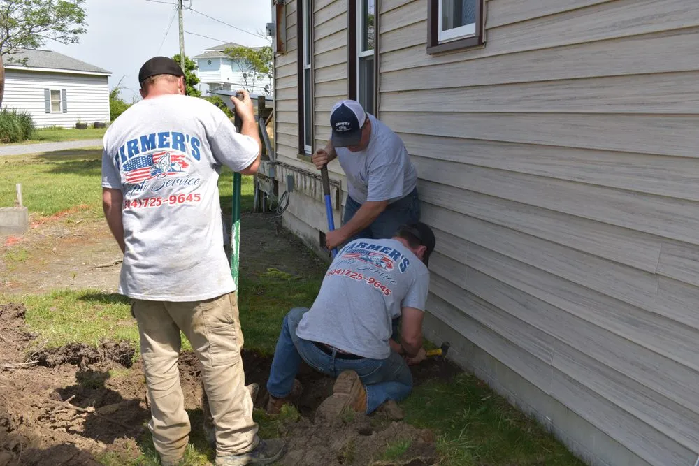 Trusted pipe repair experts serving Moon, VA - Farmer's Septic Service