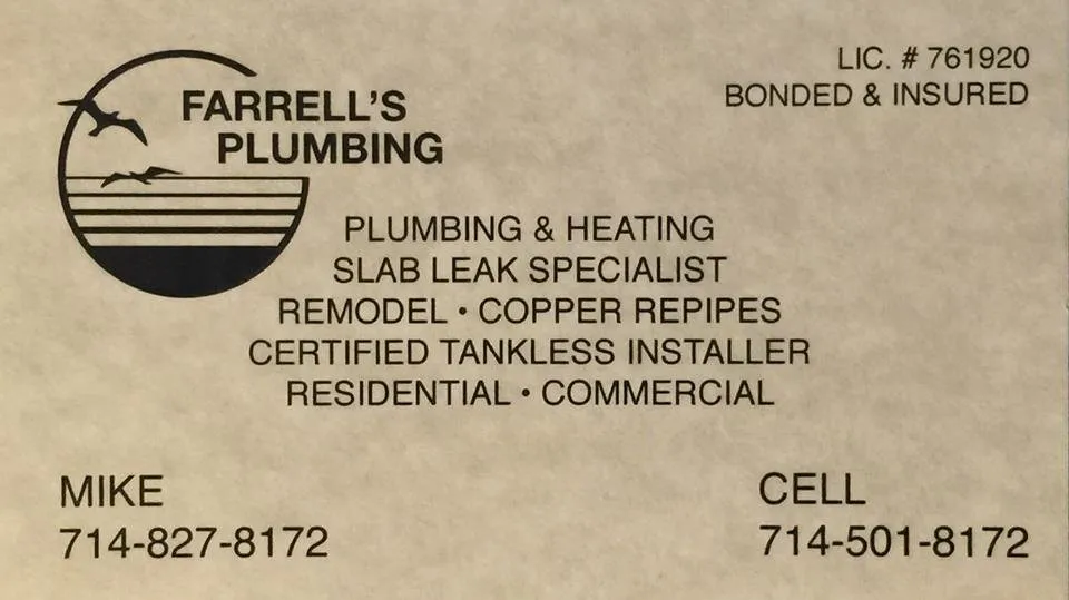 Slide of Farrell's Plumbing