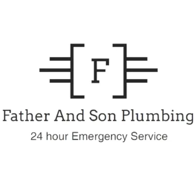 Father and Son Plumbing Logo