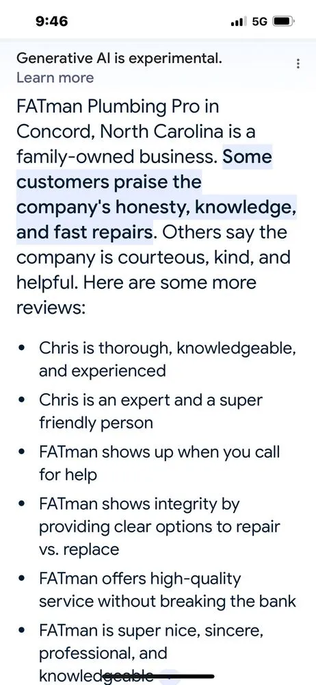 Expert emergency plumbing experts serving Concord, NC - Fatman Plumbing Pro