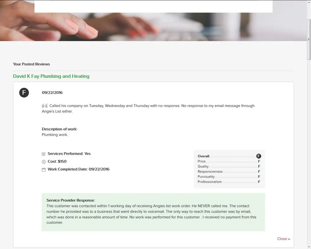 Slide of Fay Plumbing Heating and Cooling