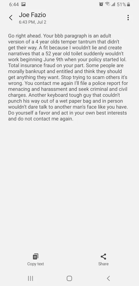 Slide of Fazio Sewer & Plumbing