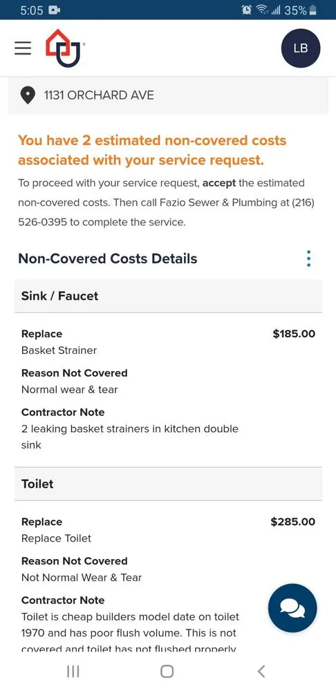 Slide of Fazio Sewer & Plumbing