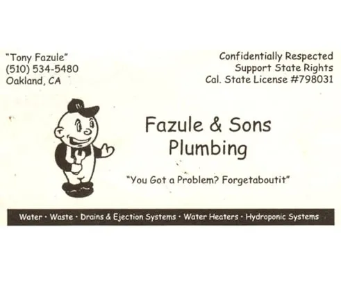 Slide of Fazule and Sons Plumbing