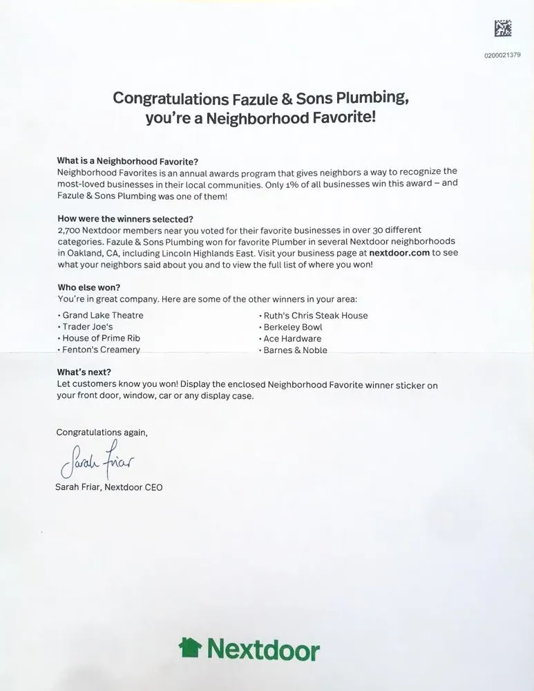 Slide of Fazule and Sons Plumbing