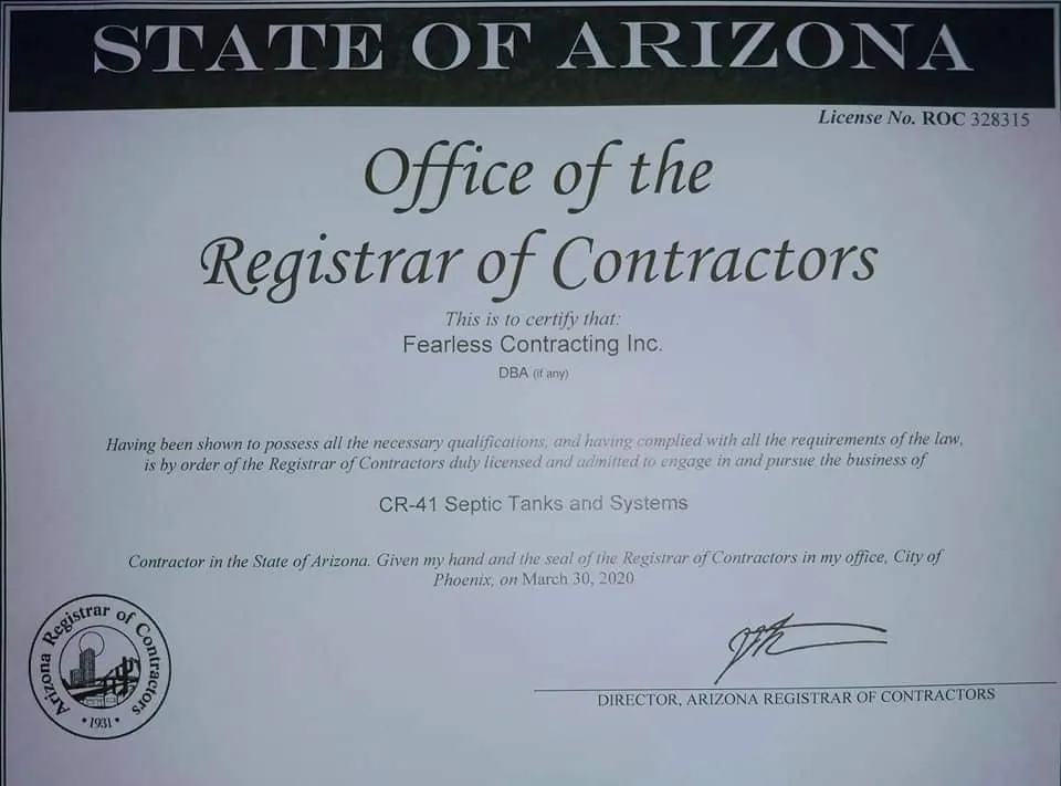 Slide of Fearless Contracting