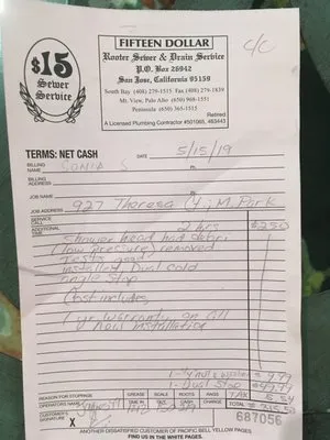 Fifteen Dollar Rooter Sewer & Drain Service Logo