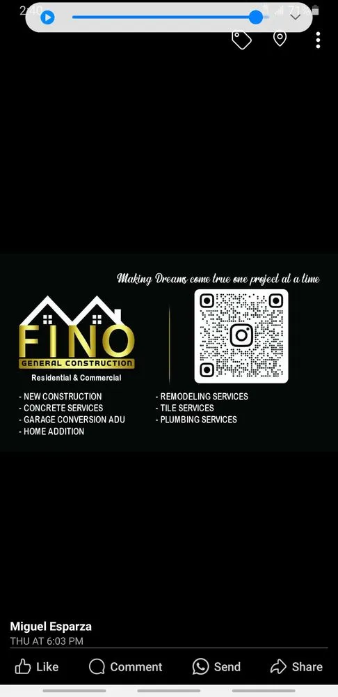 Slide of Fino General Construction